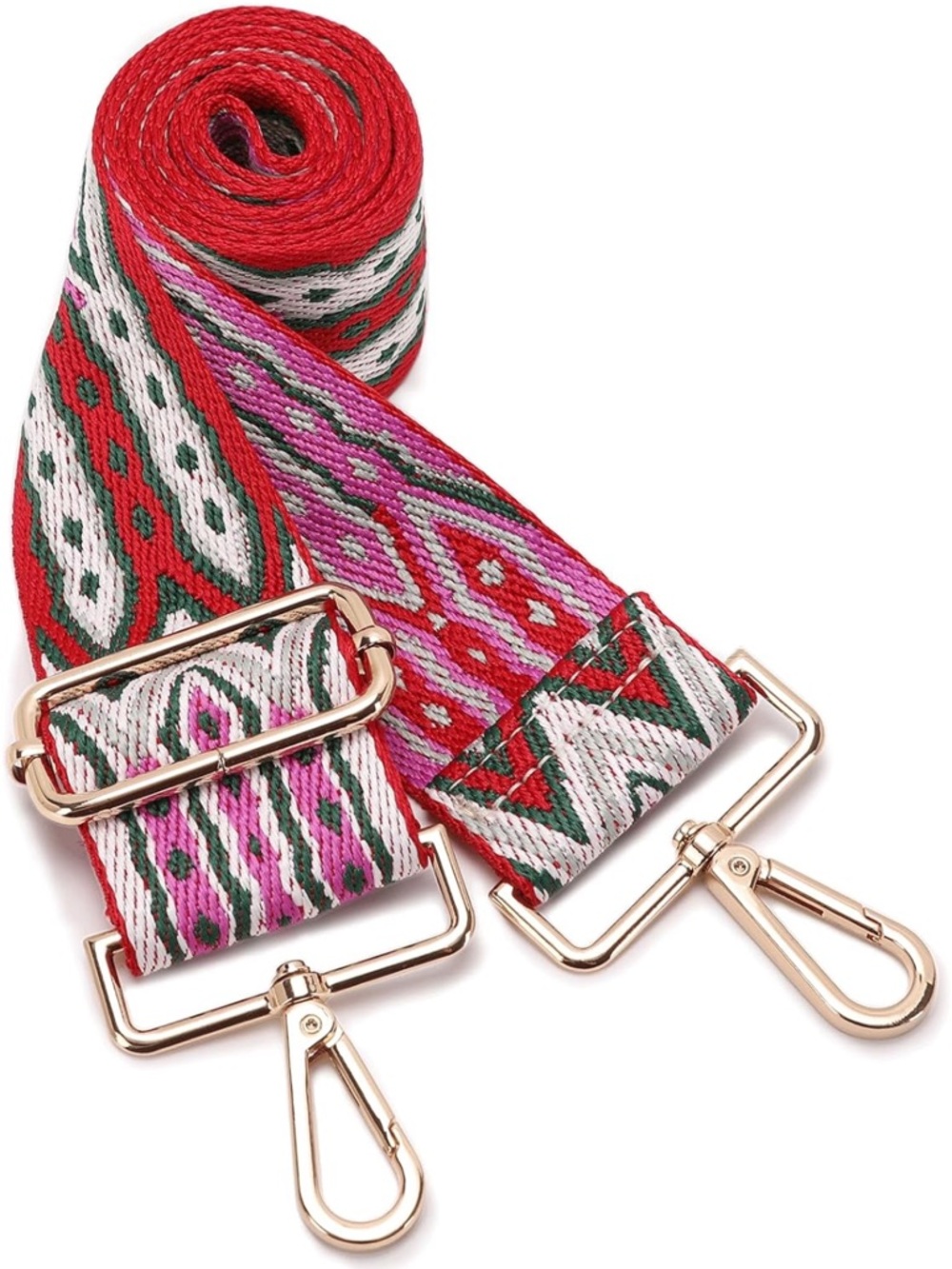 Purse Bag Strap Replacement Crossbody Adjustable Wide Guitar Red Pink Green Gold